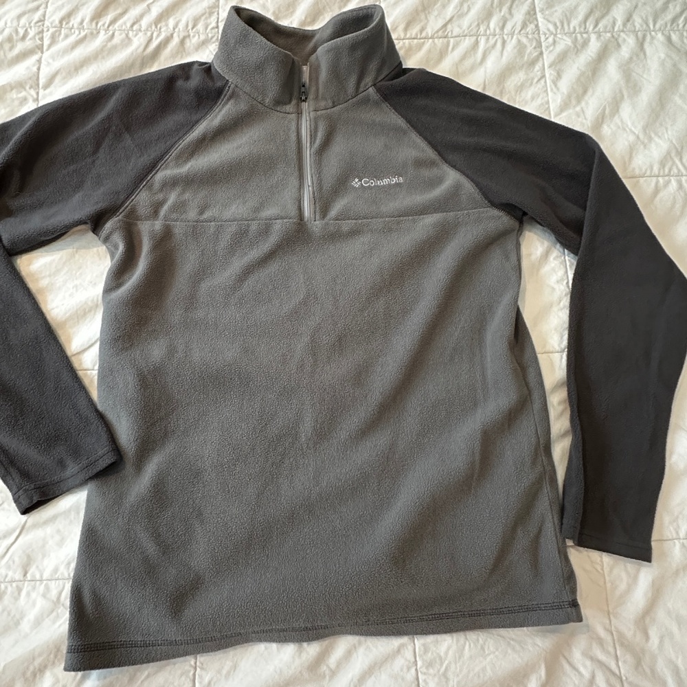 Boys Columbia Fleece quarter zip shirt size Large